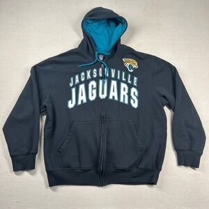 NFL Hoodie Jaguars Mens XL Jacksonville Football Patch Pullover Duval